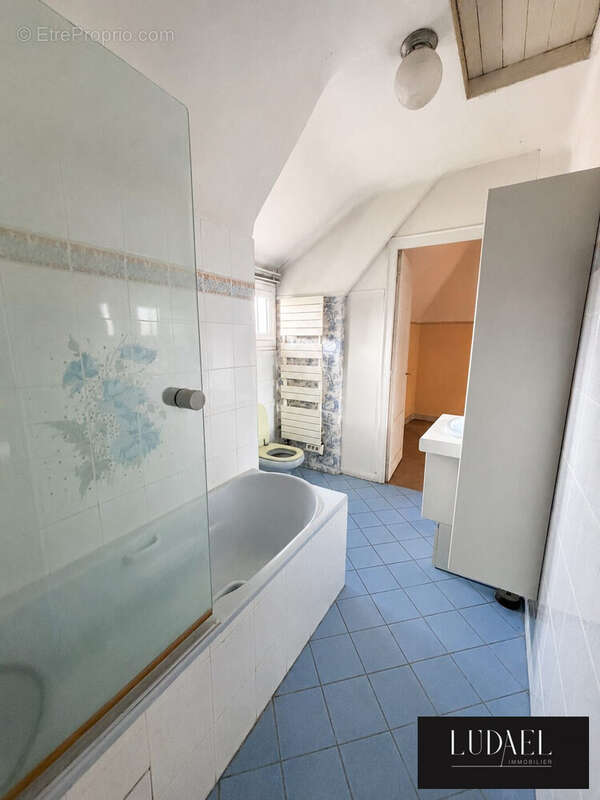 Salle de bain avec wc - Maison à BELLOT
