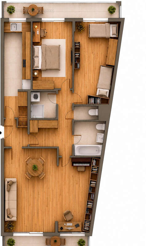 Appartement à PARIS-19E