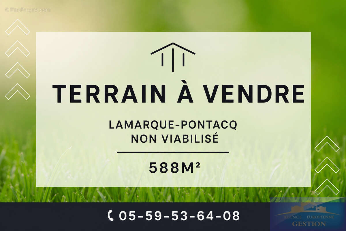 Terrain à LAMARQUE-PONTACQ