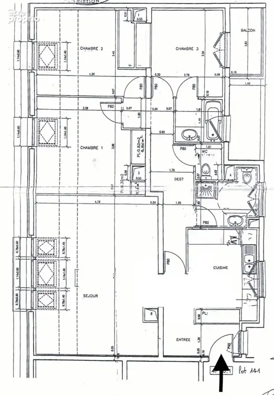 Appartement familial 106m2,  dernier étage, 3 chambres, Vieux Puteaux - photo 12