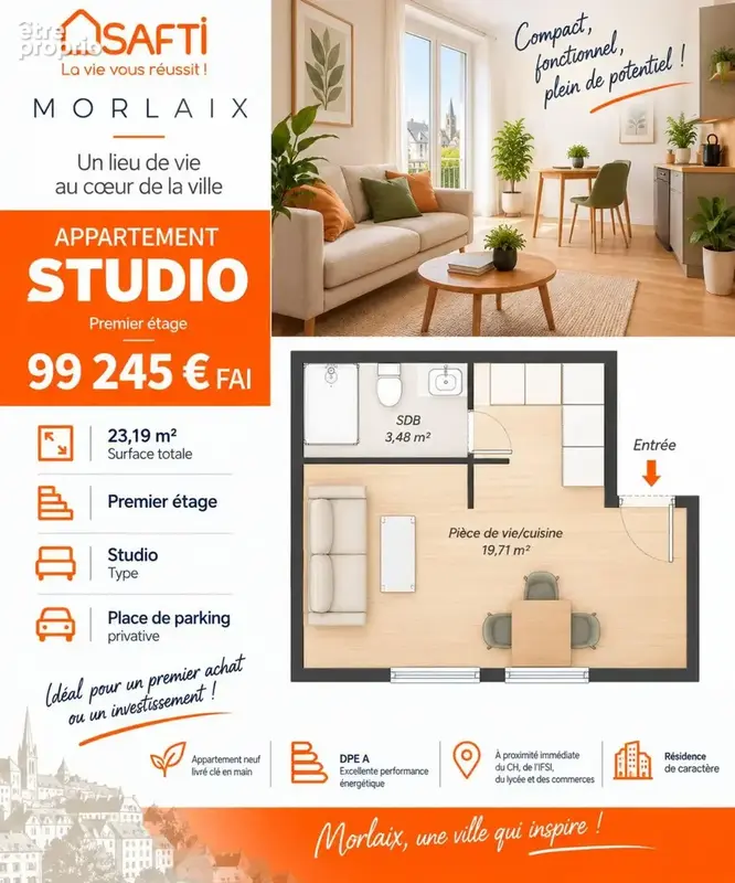 Photo 1 - Appartement à MORLAIX
