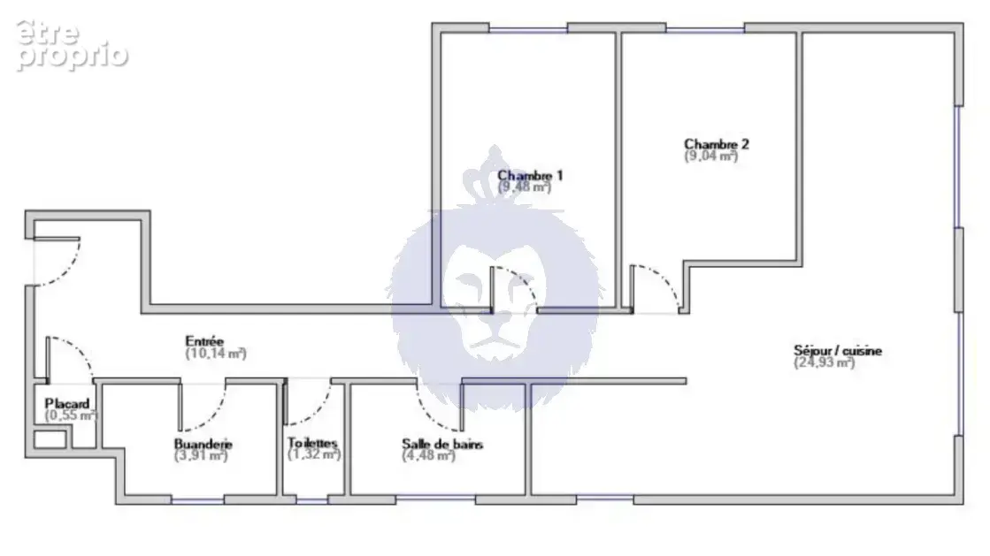 T3 dernier etage place de molenes sur cour - photo 9