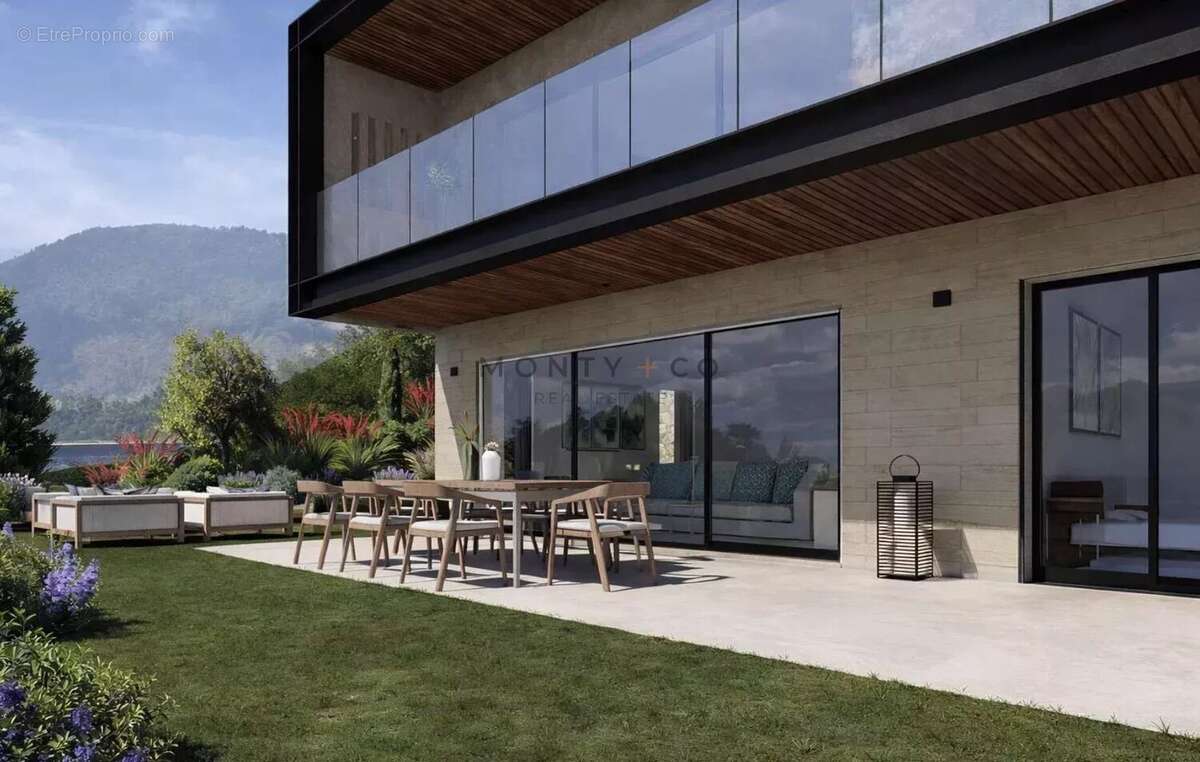 Vente appartement contemporain 3 chambres avec jardin privatif et vue mer – Éze - photo 2