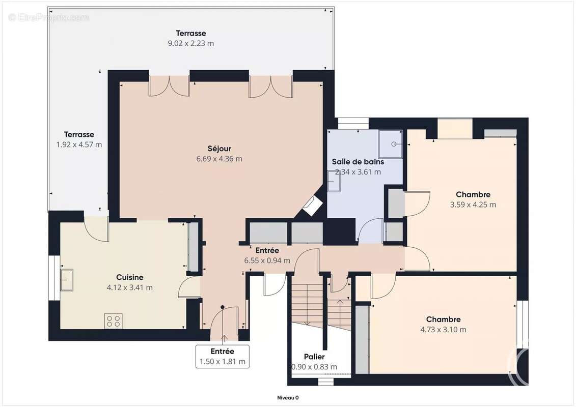 Maison VUE MER - 120m² sur Terrain 1.512 m² - route du Mont Chauve - FALICON - photo 22