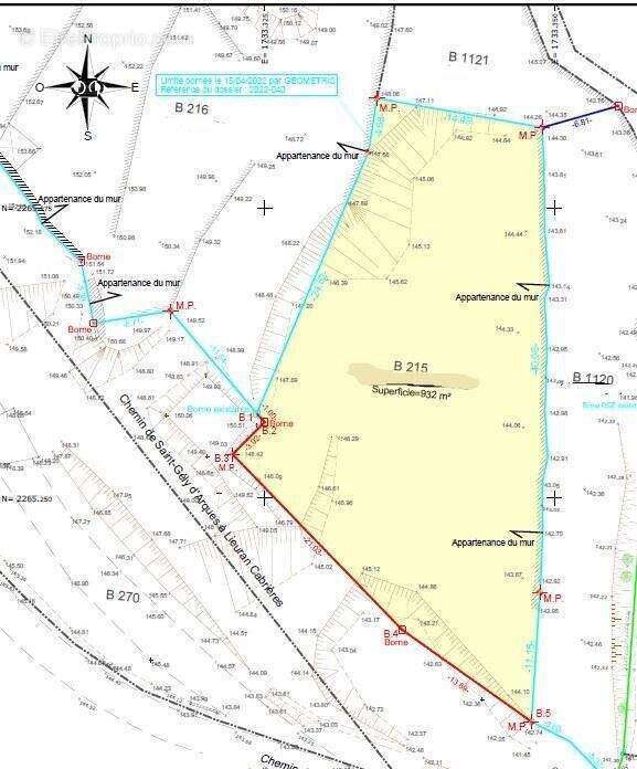 Terrain à LIEURAN-CABRIERES