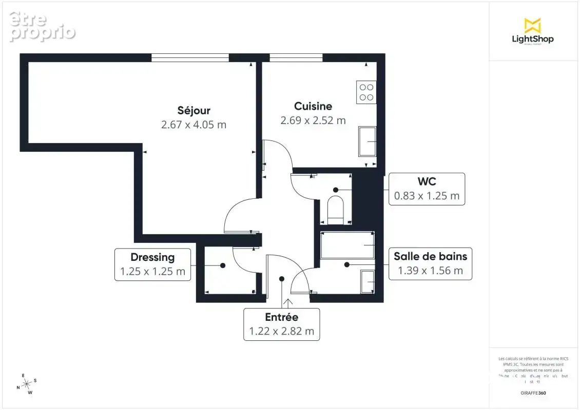 Appartement T1 bis de 31,47 m² avec vue sur la Loire - Quartier Ile de Nantes - photo 15