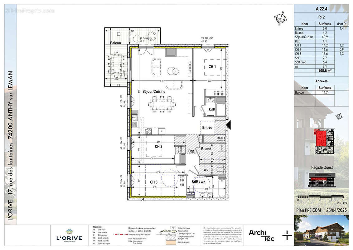 Appartement à ANTHY-SUR-LEMAN