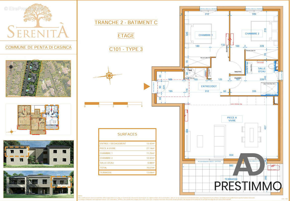 Appartement 70 m² à Penta-Di-Casinca  - photo 2
