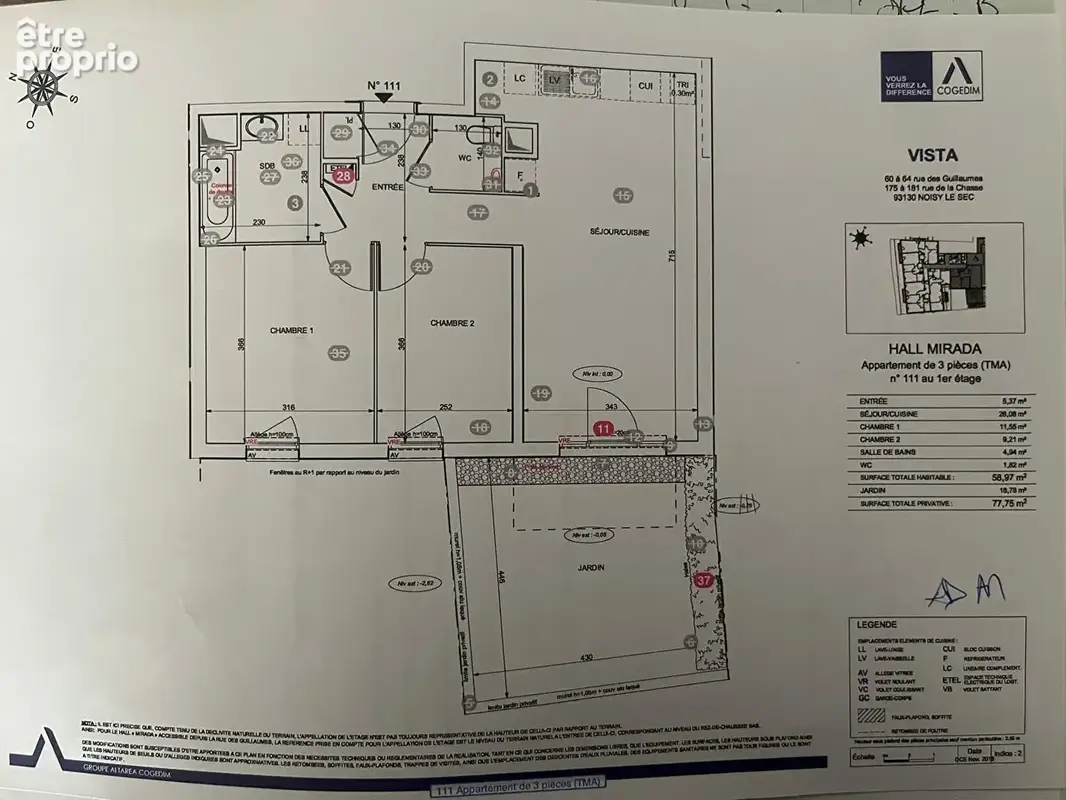 Appartement 59m2 avec jardin - photo 17