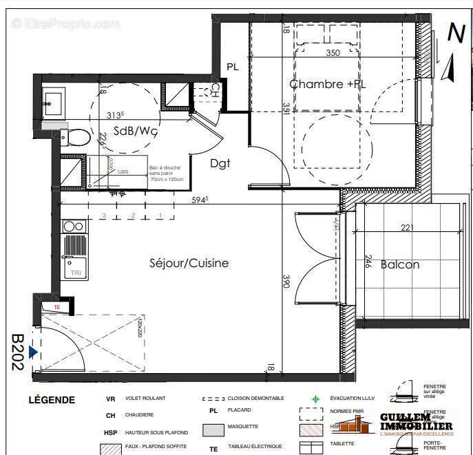 Appartement 44 m² à Gareoult  - photo 2