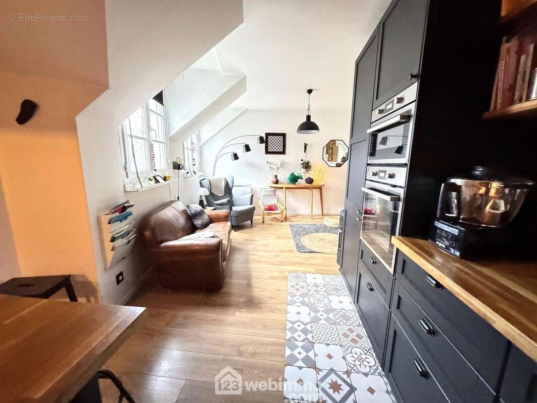 vue de la cuisine... - Appartement à BONDOUFLE