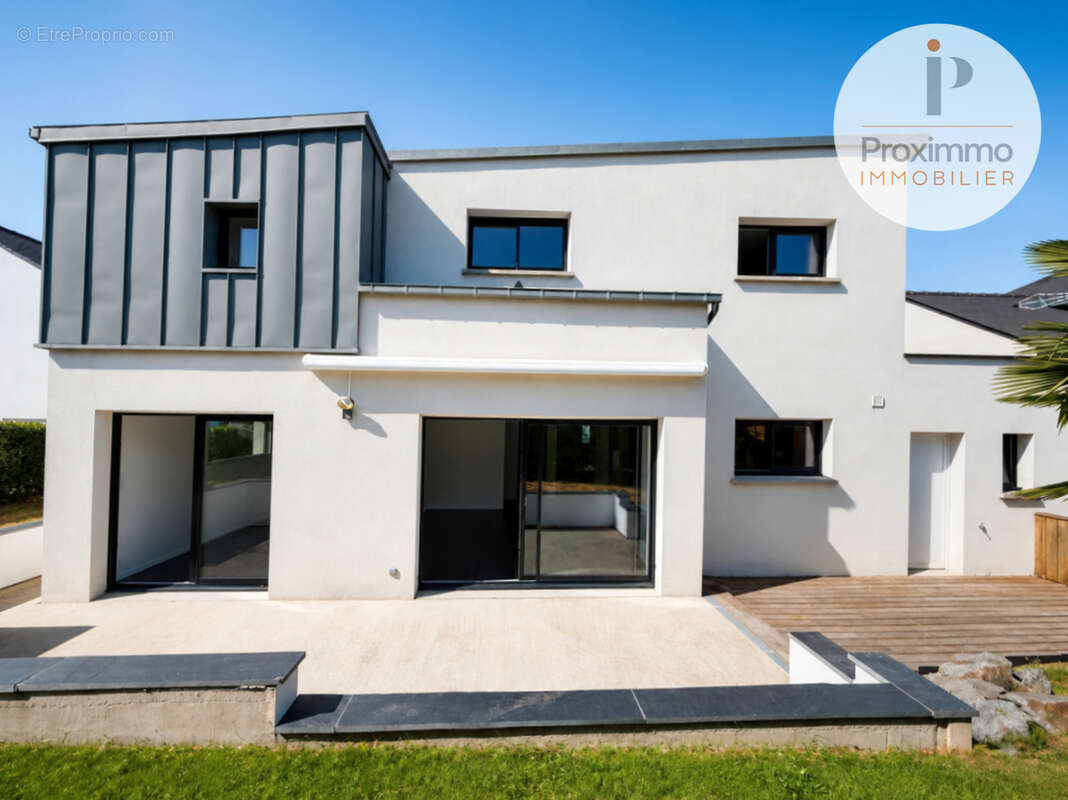 Villa contemporaine env 160 m² 5 ch un bureau jardin garage carport bain de bretagne ille et vilaine - photo 19