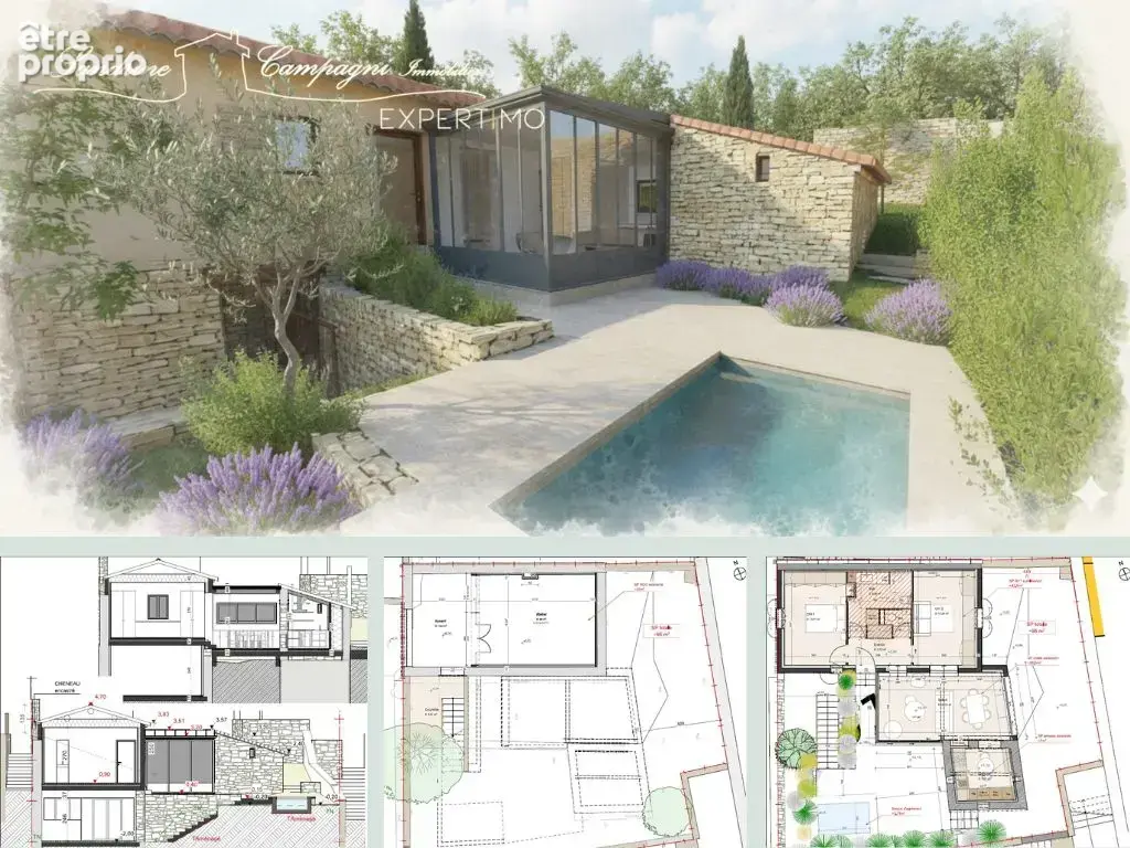 Bâtis du xixe agrandissables amenageables en villa t3 de 70 m2 et annexes - photo 8