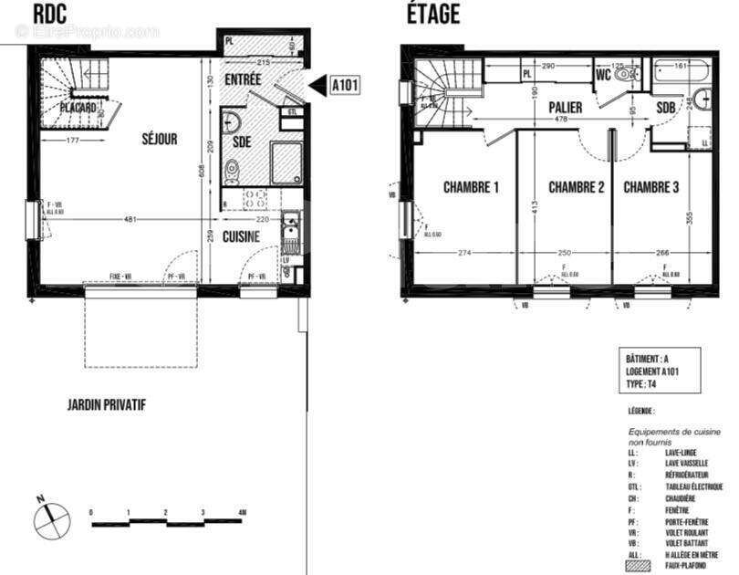 4 PIECES - Appartement à EQUEURDREVILLE-HAINNEVILLE