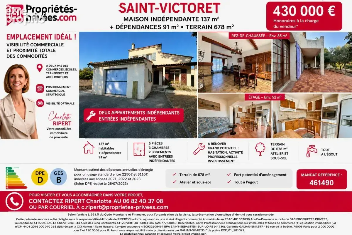 SAINT-VICTORET  Villa indépendante de 137 m² avec 91 m² de dépendances et fort potentiel - photo 11