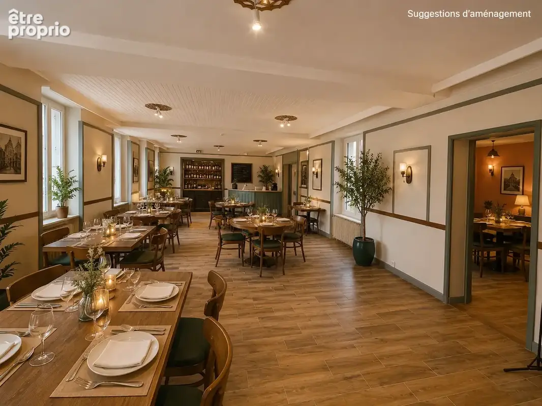 Ensemble immobilier avec ancien hôtel-restaurant et appartement indépendant au cœur de Chabris - photo 4