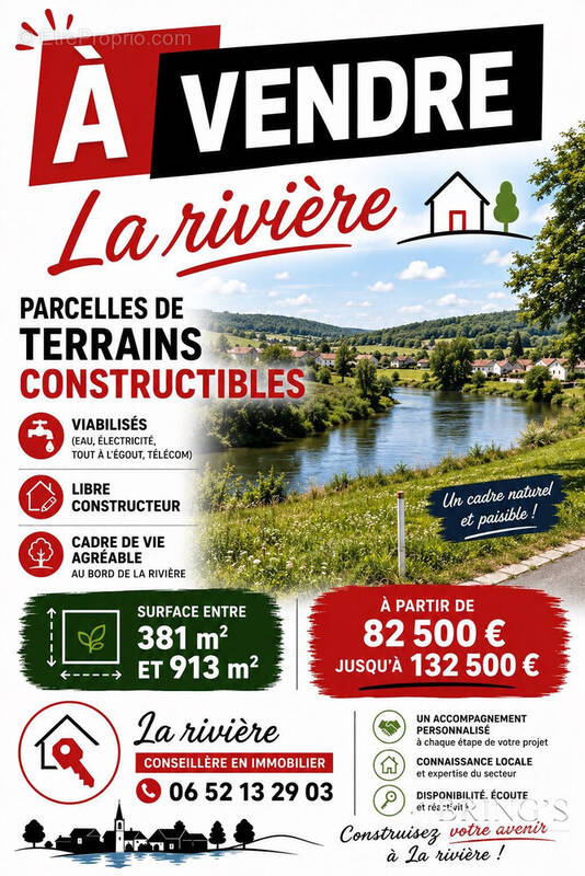 Terrain à LA RIVIERE