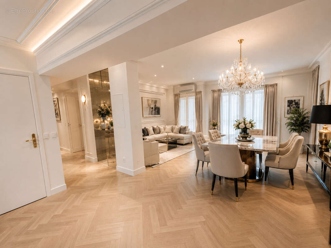 Cannes centre t5 132 m2 terrasses 20 m2 sud-ouest parkings caves parc 3784 €/m2 - photo 2