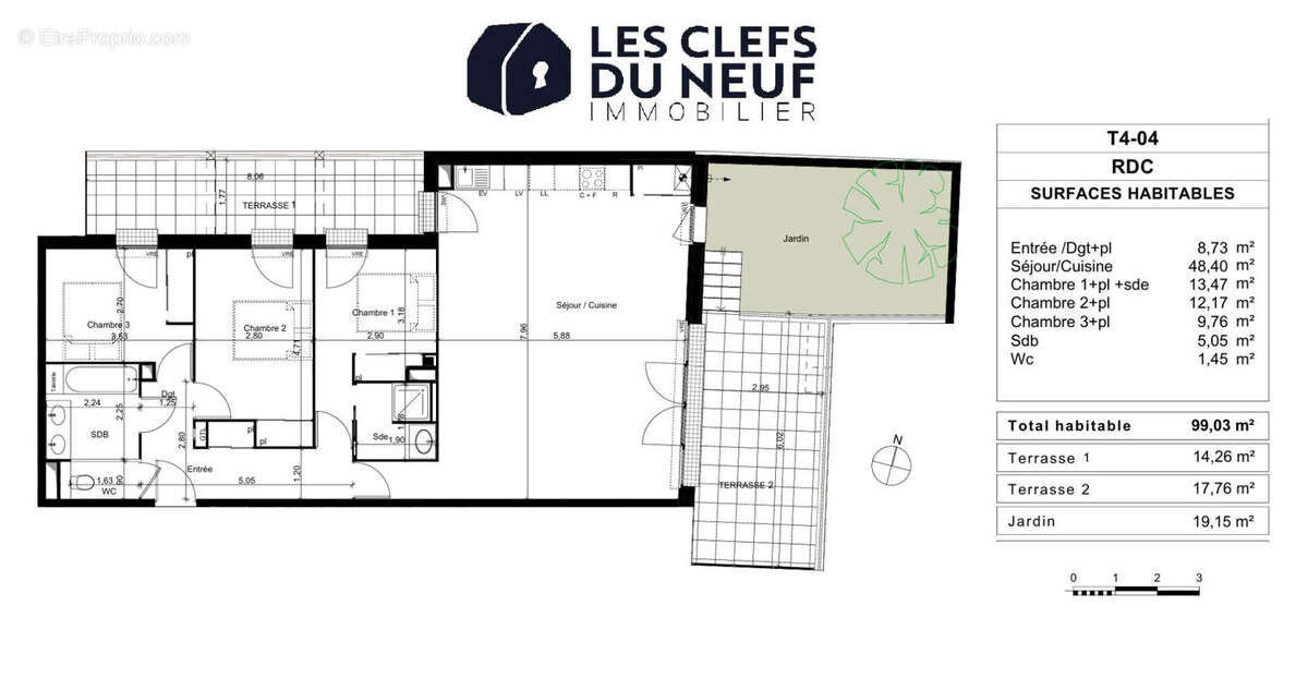 Appartement Toulouse 4 pièces 99 m² + Terrasse ! SAINT-CYPRIEN - photo 11