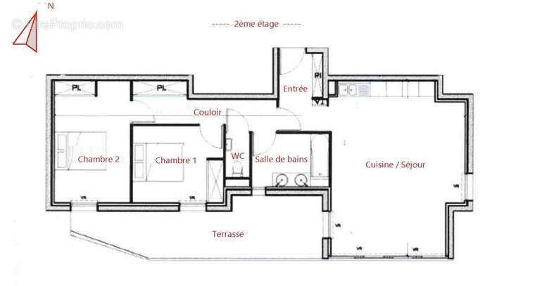 Montpellier Port Marianne , bel appartement type 3 de 71 m2 , terrasse , garage - photo 4