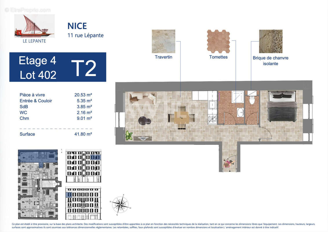 Appartement 41 m² à Nice  - photo 5