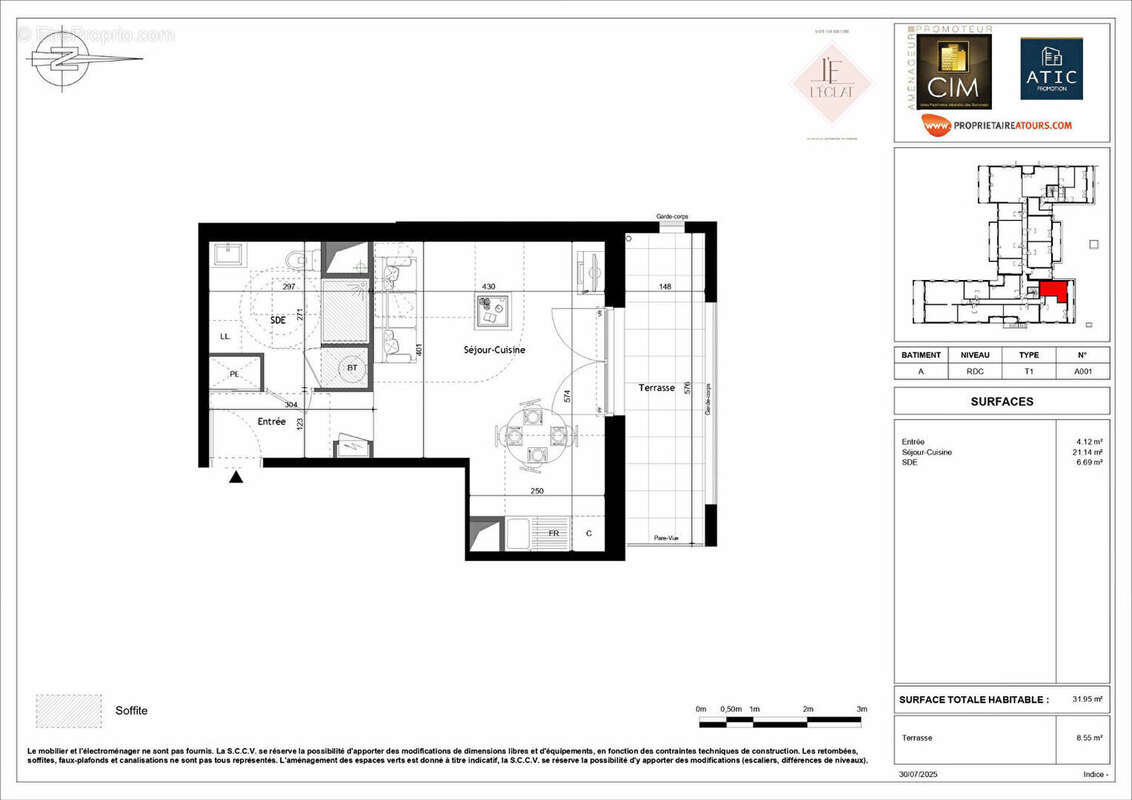Appartement à SAINT-CYR-SUR-LOIRE