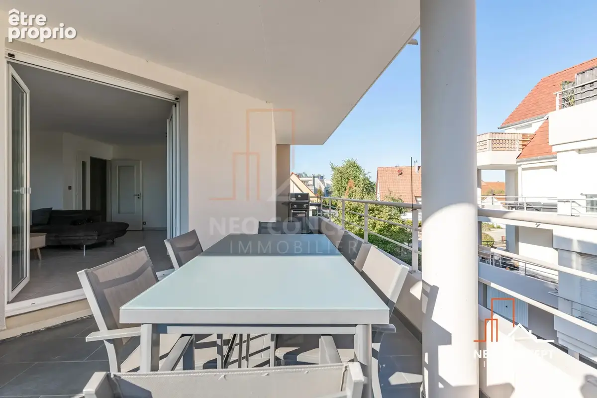 Beau 3/4 pièces de 85 m2 loi carrez avec terrasse, garage, parking et cave sis Kilstett. - photo 20