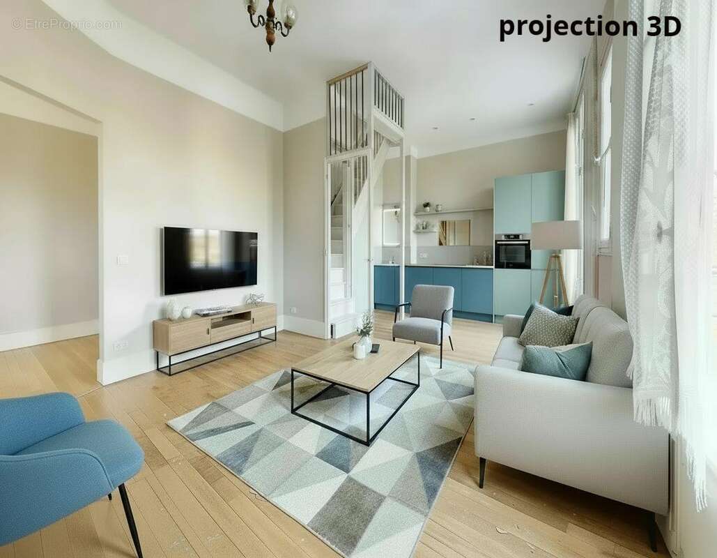  projection 3D  - Appartement à FONTAINE-LES-DIJON
