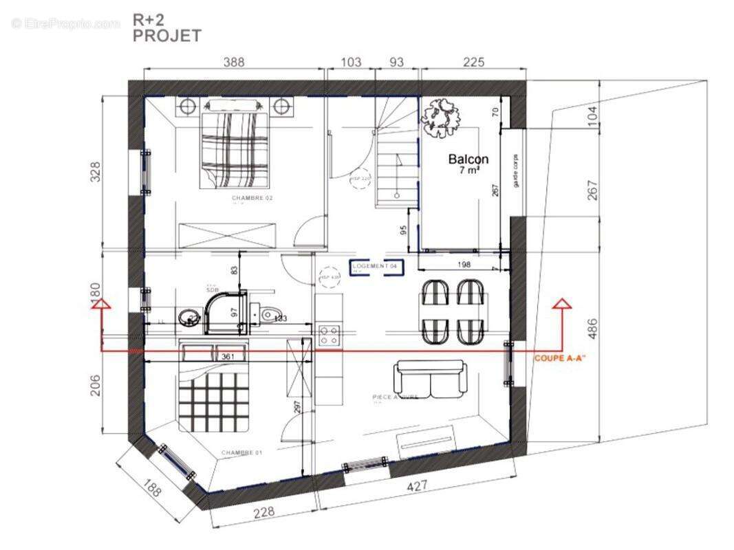 Appartement à MARQUETTE-LEZ-LILLE