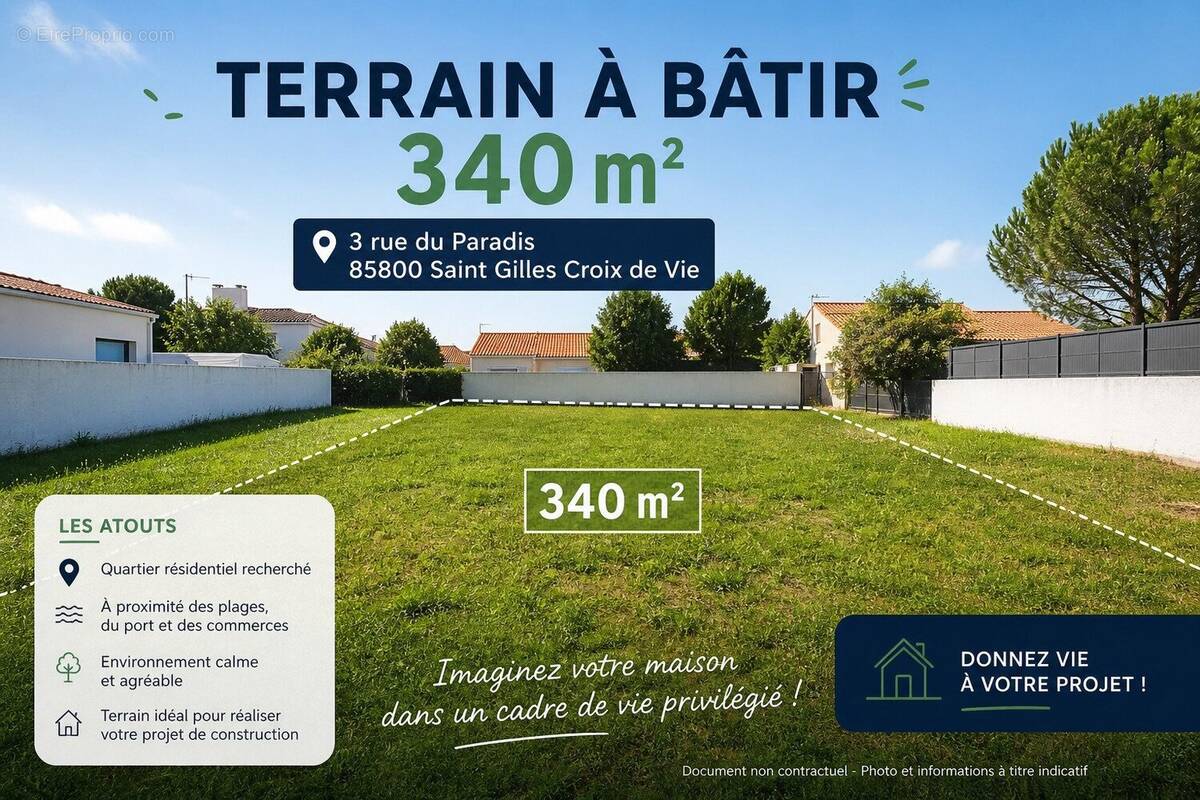 Terrain à SAINT-GILLES-CROIX-DE-VIE