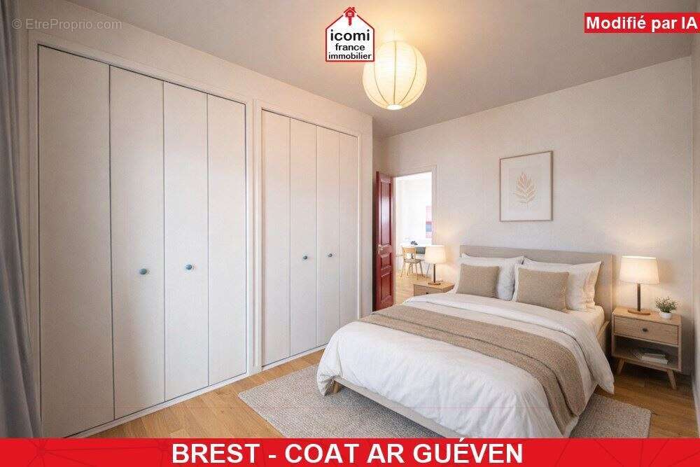 Finistere - brest (29200) - a vendre - appartement - 1 chambre possible 2 - idealement situe - dernier etage- lumineux - photo 5