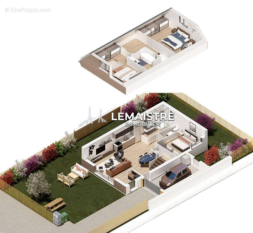 Maison neuve à vendre - Yvetot - F4 90 m² - 3 chambres - Jardin 321 m² - Garage - Programme La Plénitude - photo 7