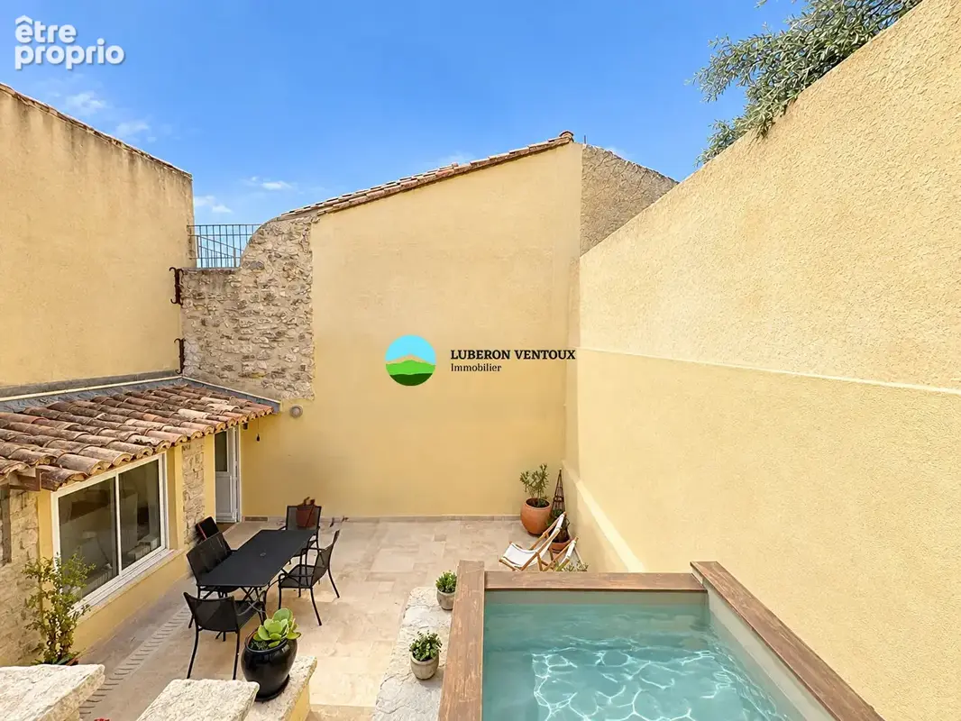 Le Barroux, maison 3 chambres avec cour et bassin. - photo 15