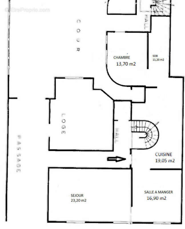 Appartement à PARIS-17E