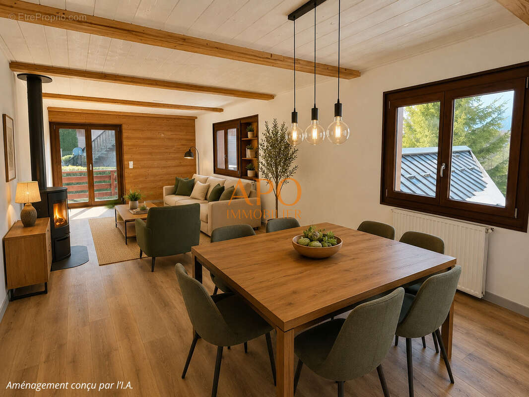 Chalet familial 209 m2 t7 + t2  a 2 pas du centre des carroz - photo 5