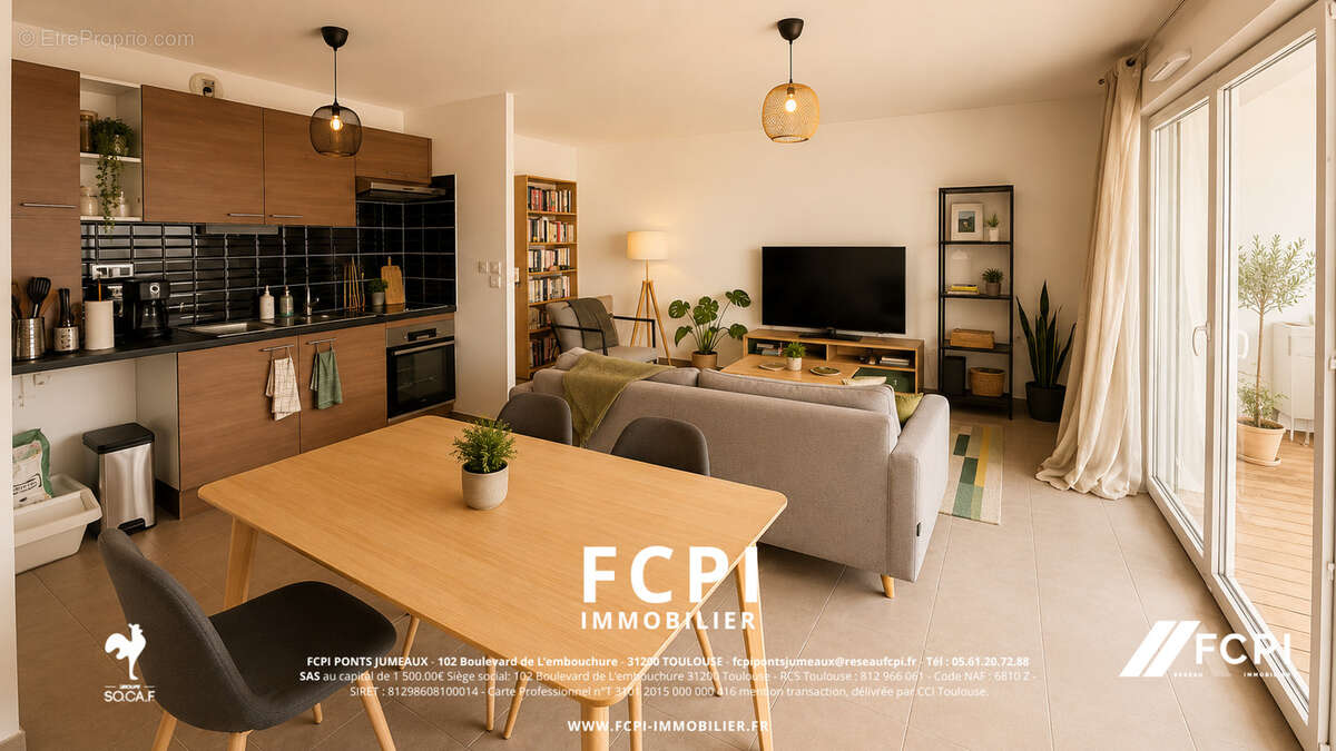 Appartement 3 pièces - 65 m2 - Cugnaux - photo 3