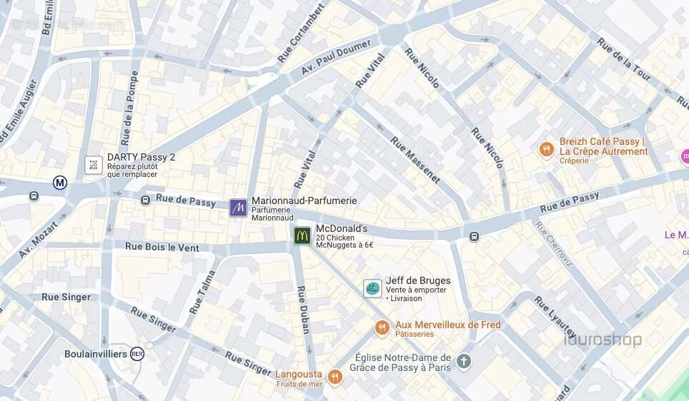 Commerce à PARIS-16E