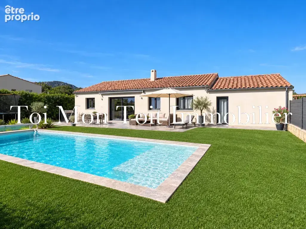 Quissac   villa f5 de plain-pied avec piscine sur 800 m2 de terrain clôturé - photo 1