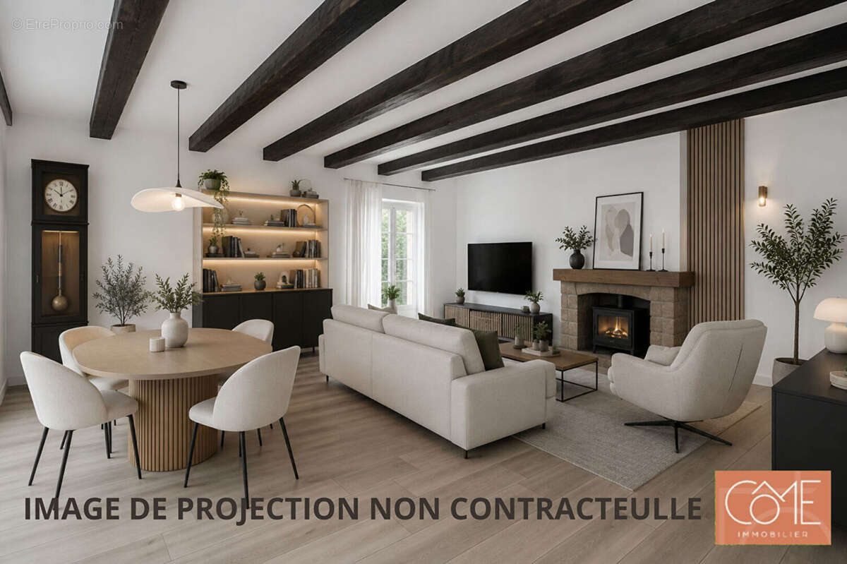 À vendre - saint-ouen-des-alleux (35140) - longère en pierre - 116 m² habitables - 3 chambres - terrain de plus d'1 hectare - ga - photo 2