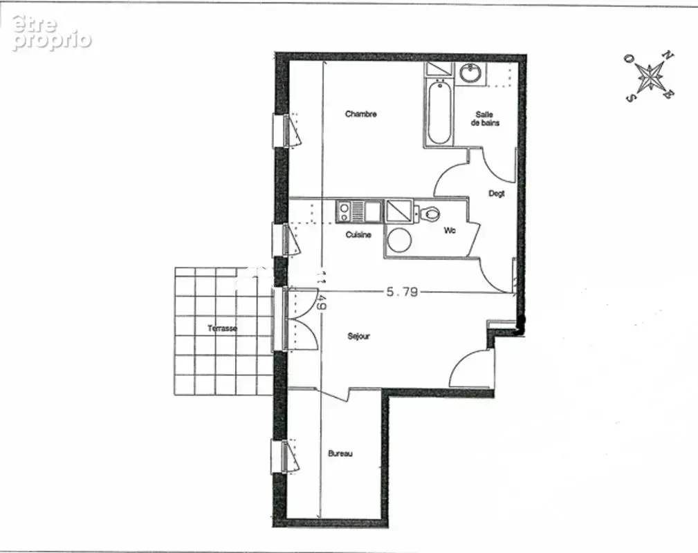 Investissement locatif – t2 bis loué – rdc – terrasse – parking - photo 7