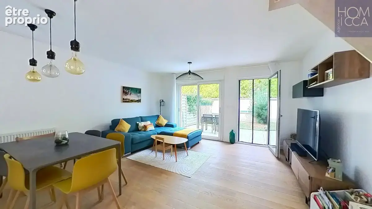 69410 champagne-au-mont-d'or - centre - appartement t3 duplex type maison de ville +garage+ parking - photo 4