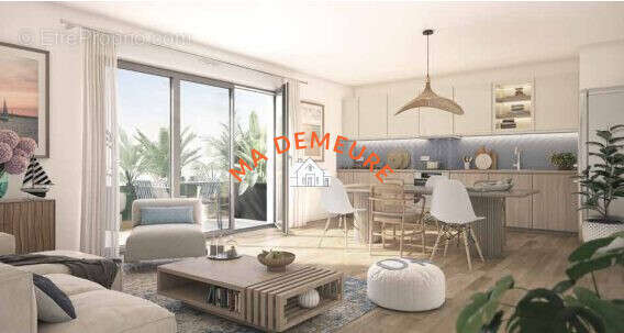 Idée d'aménagement de l'espace de vie - Appartement à CUCQ