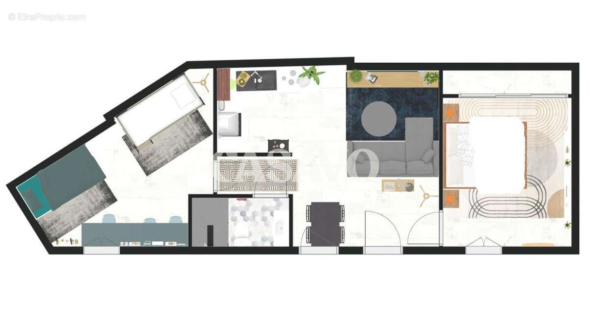 Vente Appartement 3 pièces de 50m² - 93200 Saint-Denis - photo 7