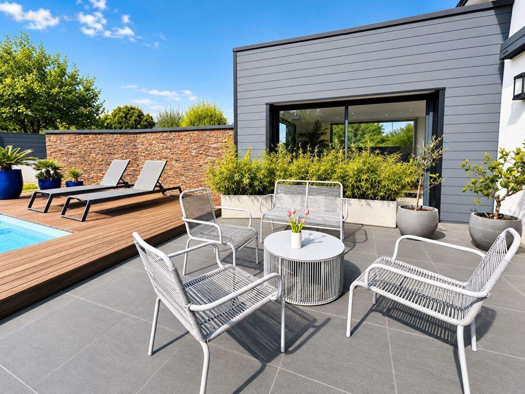 Belle contemporaine avec piscine- 196 m2 - 4 suites - photo 4
