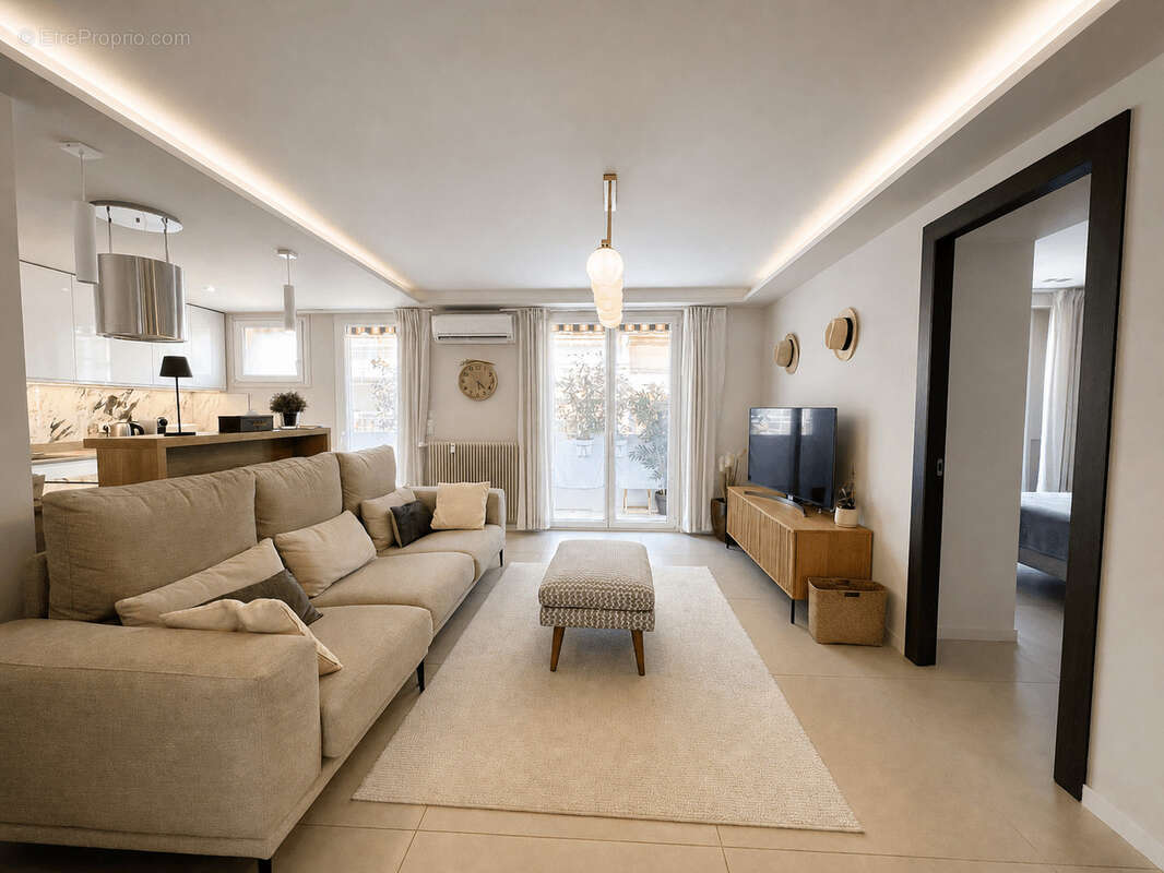 Cannes palm beach - 3 pièces traversant 72 m2 - double extérieur - garage disponible - à 3 min des plages - photo 9