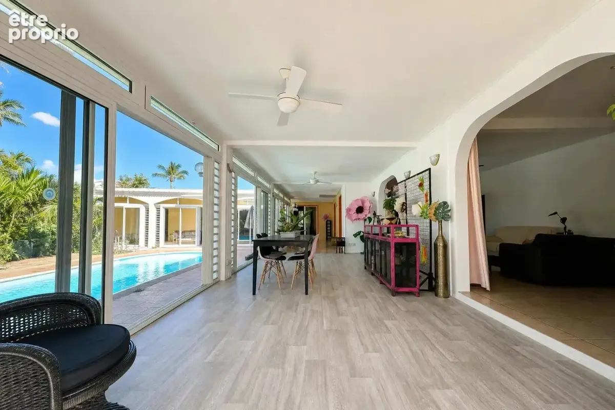 Villa f8 avec piscine, kiosque et cuisine d’été – saint-pierre - photo 3