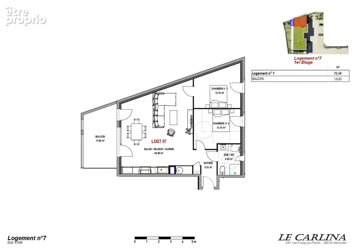 Vente Appartement Morestel(38510) 264 800ï¿œ - photo 2