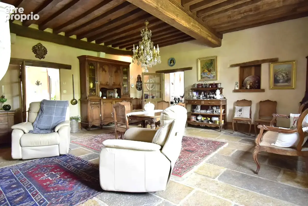 ST MARTIN EN BRESSE, Maison de maître avec 1ha37a de terrain - photo 4