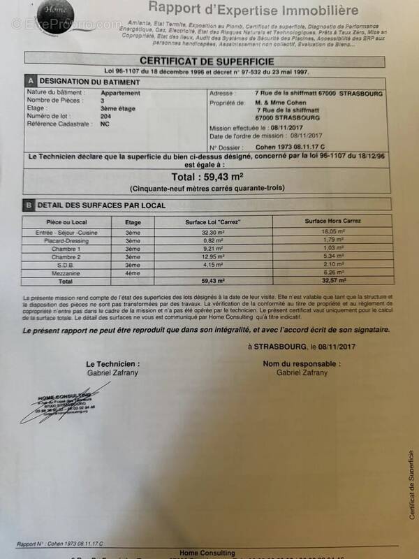 Appartement à STRASBOURG