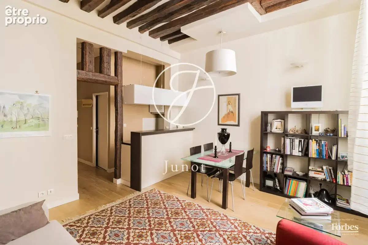 Paris 5e - QUAI DE LA TOURNELLE - Appartement - 2 pièces - 34,36m² Carrez - 1 chambre - photo 4